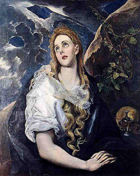 El Greco Mary Magdalen in Penitence Sweden oil painting art